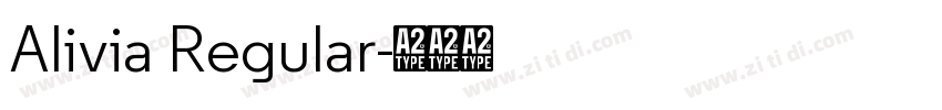 Alivia Regular字体转换 Alivia Regular字体转换